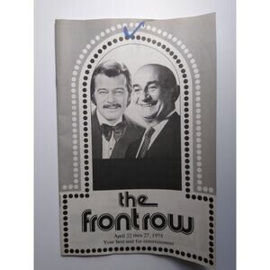 The Front Row Magazine April 22-27 1975 Robert Goulet Myron Cohen